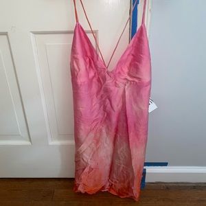 Zara silk slip dress